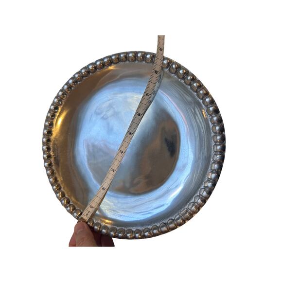 Mexican Silver/Pewter Plate, Serving Bowl & Knife - Picture 6 of 16